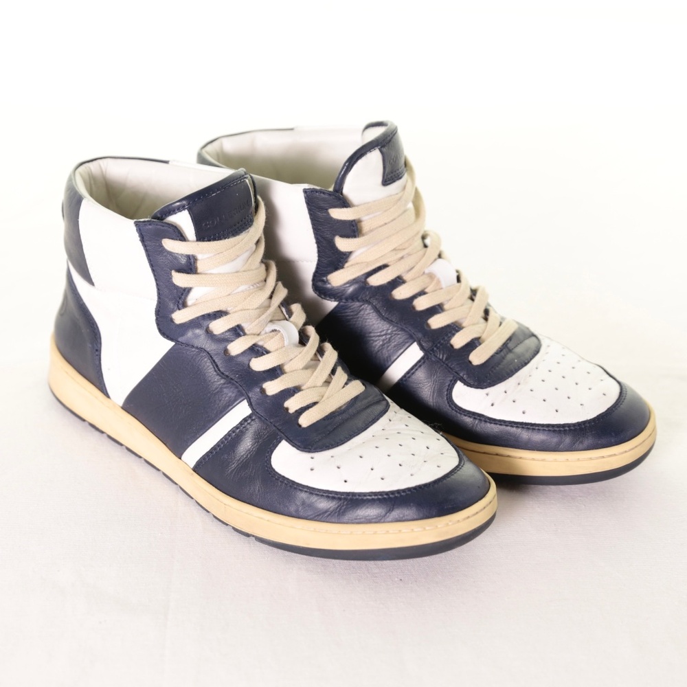 Collegium Pillar Destroyer High Top Sneakers Midnight Navy Mens 43 EU /10 US